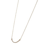 Tiffany & Co T Smile Small Necklace 18k Pink Gold — view 3