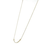 Tiffany & Co T Smile Small Necklace 18k Yellow Gold — view 3