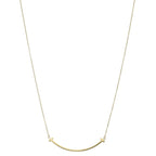 Tiffany & Co T Smile Small Necklace 18k Yellow Gold — view 2
