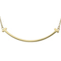 Tiffany & Co T Smile Small Necklace 18k Yellow Gold