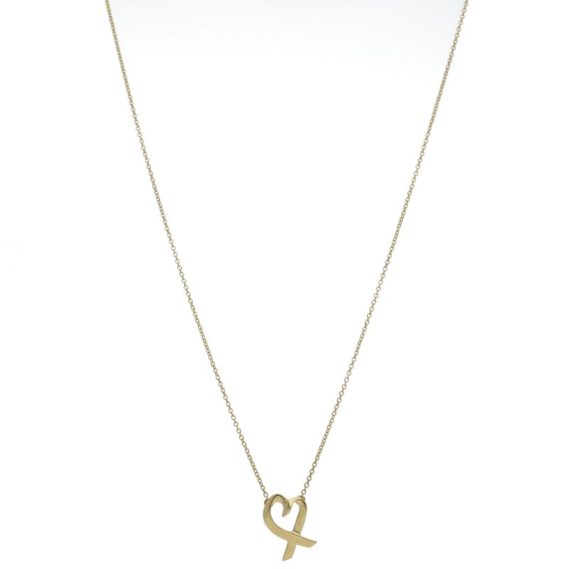 Tiffany & Co Loving Heart Necklace 18k Yellow Gold — view 2