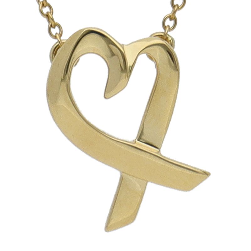 Tiffany & Co Loving Heart Necklace 18k Yellow Gold
