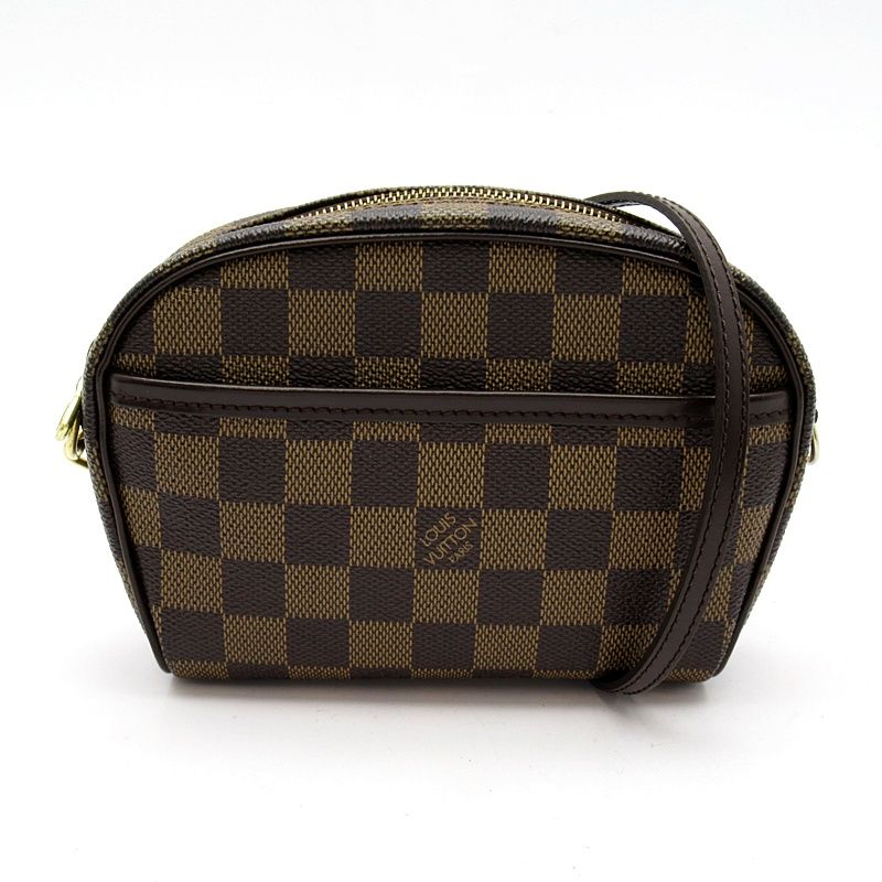 Louis Vuitton Pochette Ipanema Damier Shoulder Bag Brown