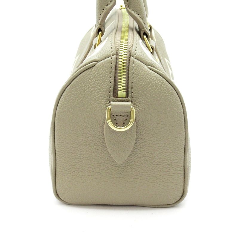 Louis Vuitton Speedy Bandouliere 20 Monogram Empreinte Boston Bag Tourterelle — view 5