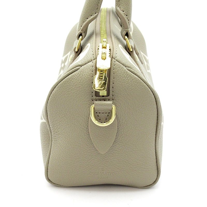Louis Vuitton Speedy Bandouliere 20 Monogram Empreinte Boston Bag Tourterelle — view 3