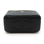 Chanel Timeless Classic Small Vanity Caviar Leather Shoulder Bag Black — view 6
