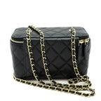 Chanel Timeless Classic Small Vanity Caviar Leather Shoulder Bag Black — view 4