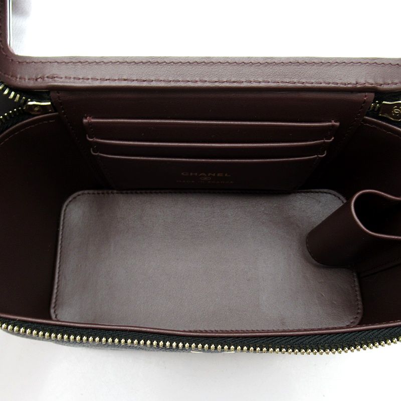 Chanel Timeless Classic Small Vanity Caviar Leather Shoulder Bag Black — view 7
