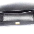 Chanel Boy Chain Shoulder Bag Lambskin Black — view 6