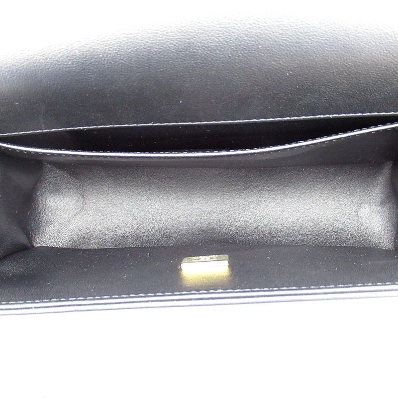 Chanel Boy Chain Shoulder Bag Lambskin Black — view 6