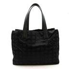 Chanel New Travel Line Tote Nylon Calf Black — view 4