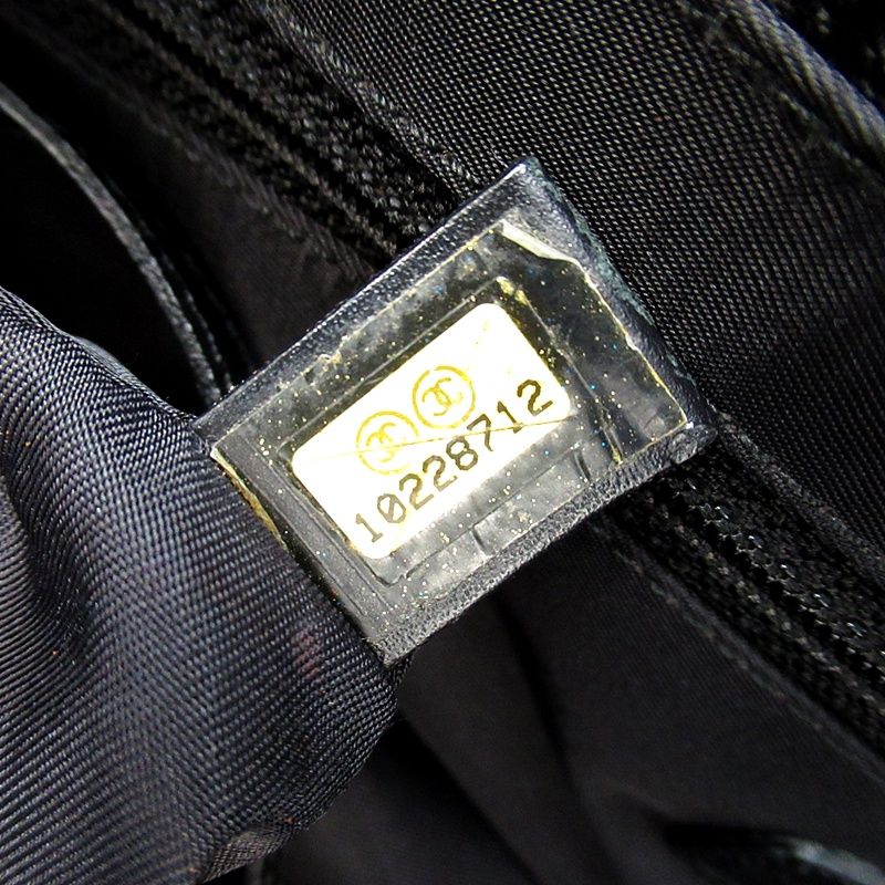 Chanel New Travel Line Tote Nylon Calf Black — view 8