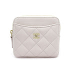 Chanel Timeless Classic Line Coin Case Caviar Leather Lavender
