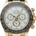 Rolex Cosmograph Daytona Watch Box 18k Yellow Gold Rubber White Polished
