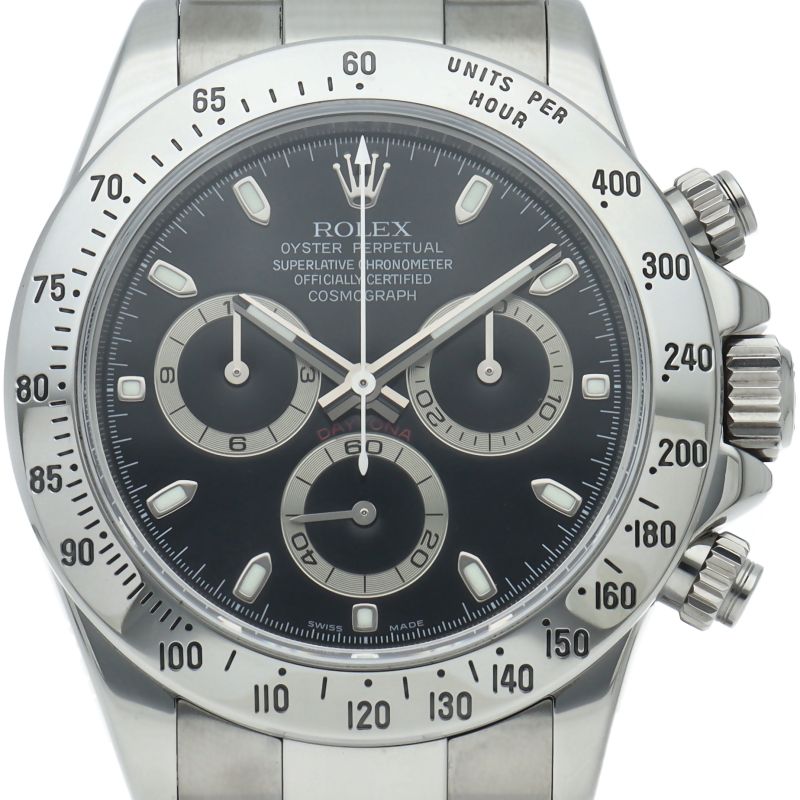 Rolex Cosmograph Daytona Watch Box SS Black Polished