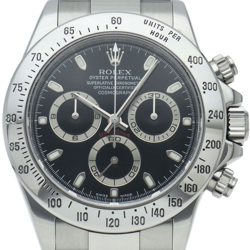 Rolex Cosmograph Daytona Watch Box SS Black Polished Beauty