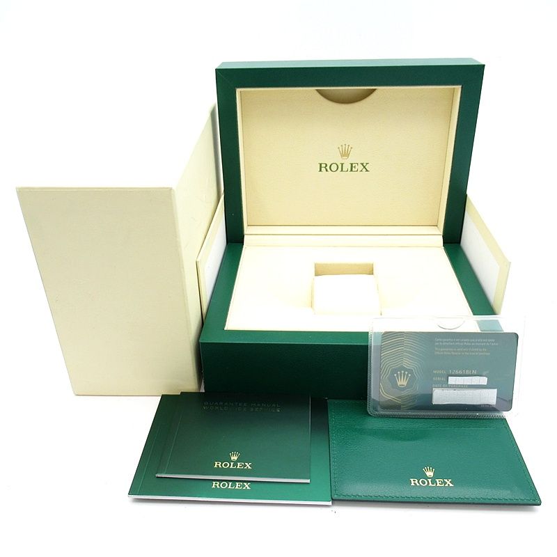 Rolex Submariner Date Watch Box 18k Yellow Gold Black Polished — view 6