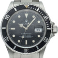 Rolex Submariner Date Tritium Box SS Watch Black Polished Beauty