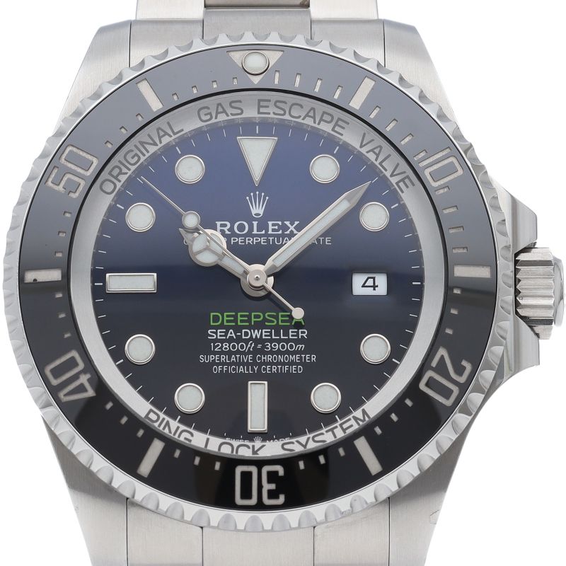Rolex Sea Dweller Deepsea D Blue Box SS Watch Gradation Polished