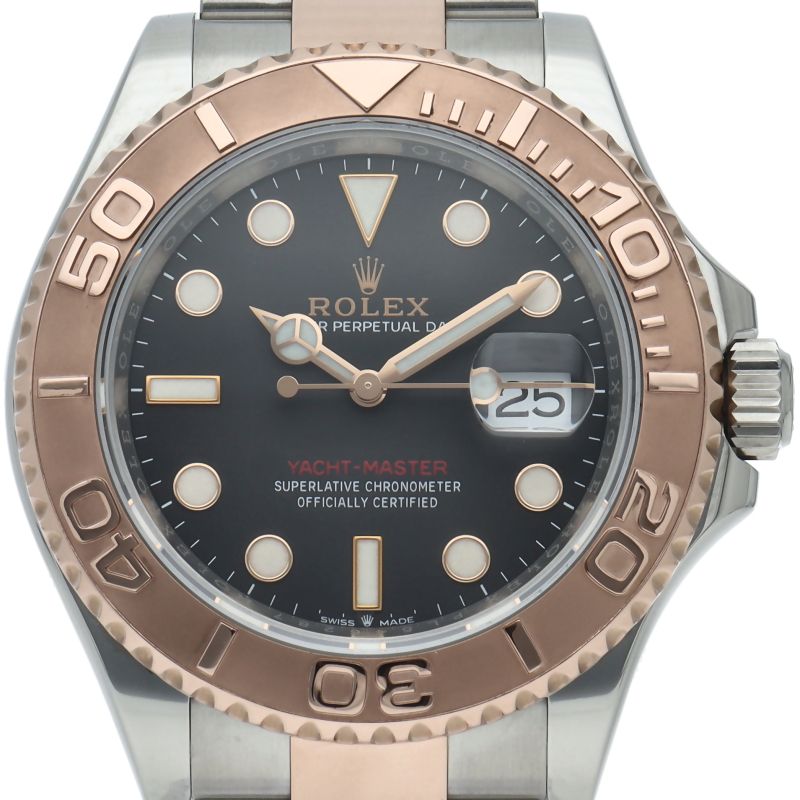 Rolex Yottomar Star 40 Watch Box 18k Pink Gold SS Black Polished