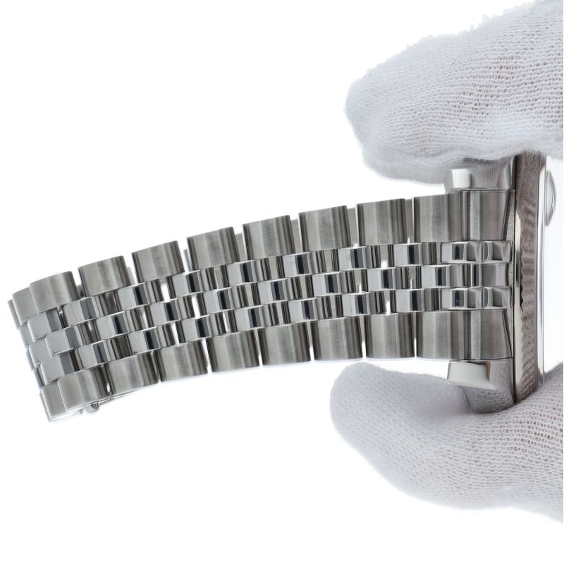 Rolex Datejust 36 Watch Diamond 18k White Gold SS Black — view 6