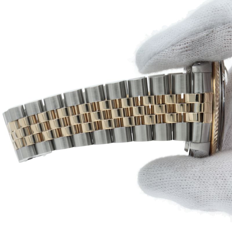 Rolex Datejust Watch Diamond Antique 18k Yellow Gold SS Champagne — view 6
