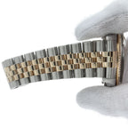 Rolex Datejust Watch Diamond Antique 18k Yellow Gold SS Champagne — view 6