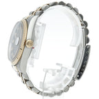 Rolex Datejust Watch Diamond 18k Yellow Gold SS Black Polished 19 — view 3