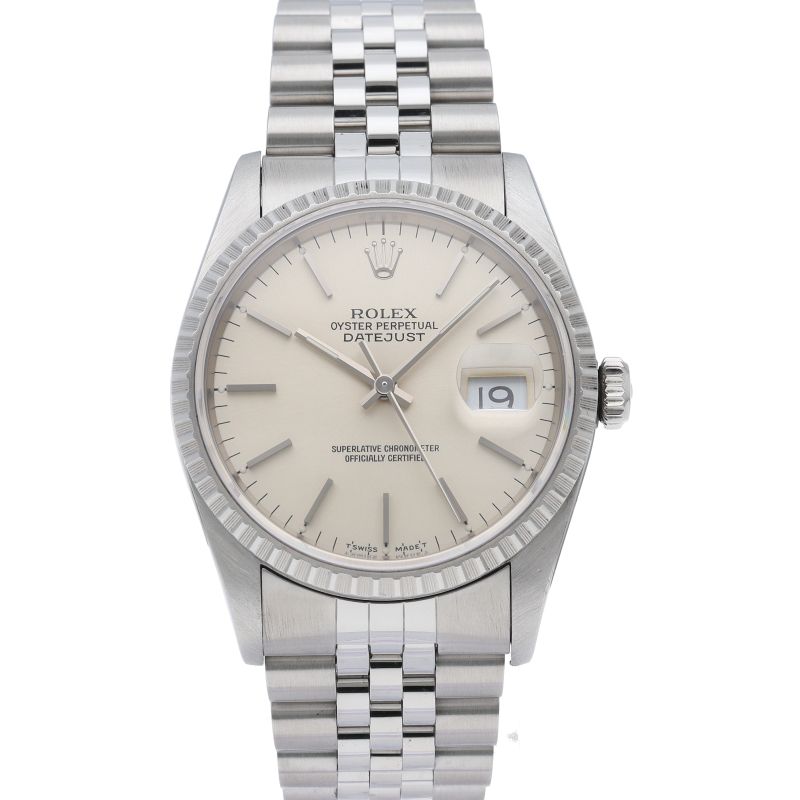 Rolex Datejust Watch Box SS Silver Polished — view 2