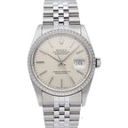 Rolex Datejust Watch Box SS Silver Polished — view 2