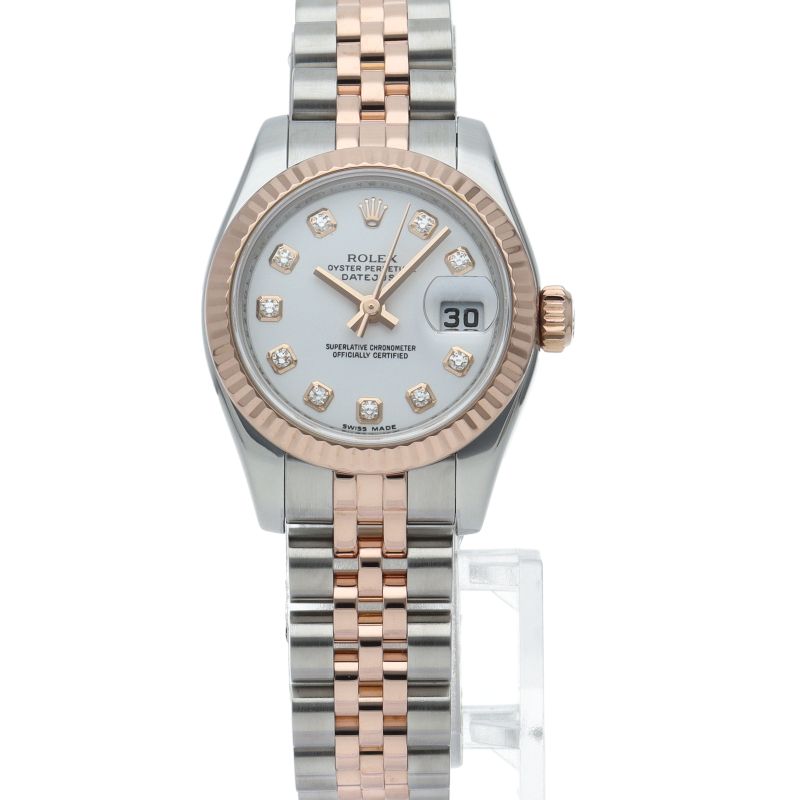 Rolex Datejust 26 Watch Jubilee Diamond 18k Pink Gold SS — view 2