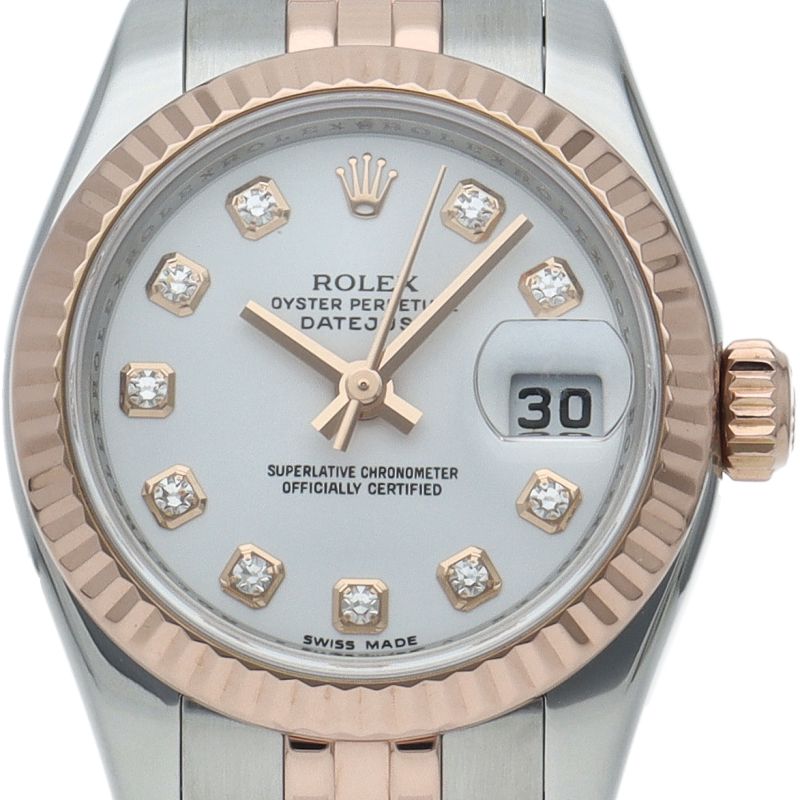 Rolex Datejust 26 Watch Jubilee Diamond 18k Pink Gold SS