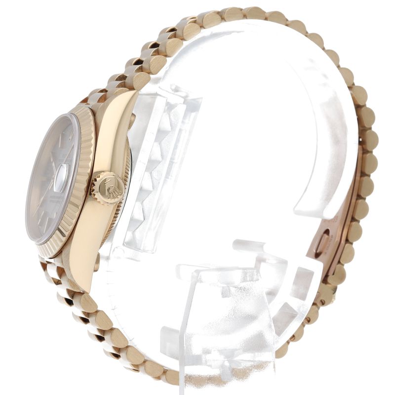 Rolex Datejust Watch Computer Dial Box 18k Yellow Gold Gray — view 3