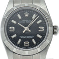 Rolex Oyster Perpetual 26 Watch Box SS Black Polished