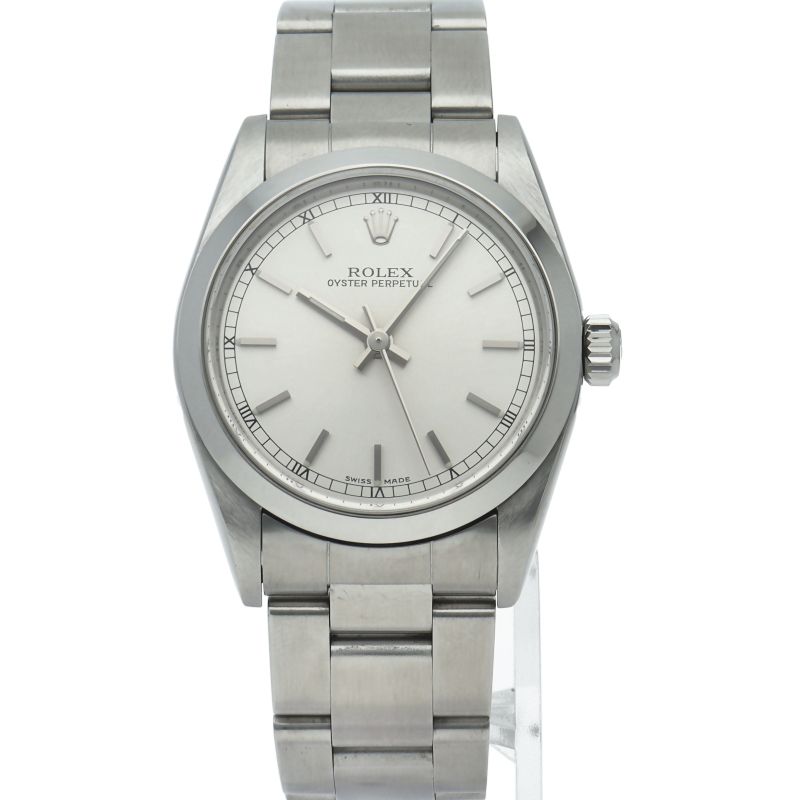 Rolex Oyster Perpetual Boys Watch SS Silver Polished — view 2