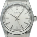 Rolex Oyster Perpetual Boys Watch SS Silver Polished