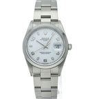 Rolex Oyster Perpetual Date Watch SS White Polished — view 2