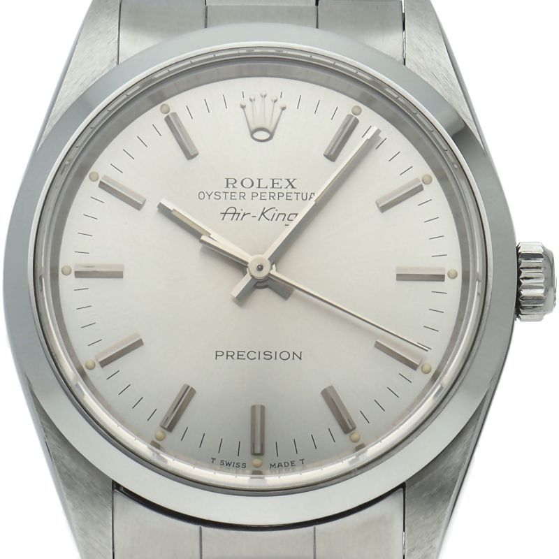 Rolex Air King SS Watch Silver Polished