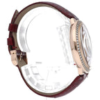 Cartier Ballon Blue de Watch 36 Diamond Bezel 18k Pink Gold Leather — view 4