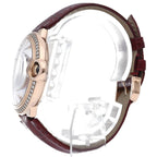 Cartier Ballon Blue de Watch 36 Diamond Bezel 18k Pink Gold Leather — view 3