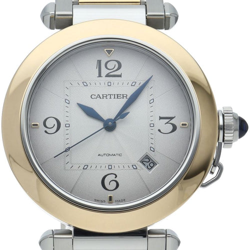 Cartier Pasha de Cartier Watch 41 Combination 18k Yellow Gold SS Silver