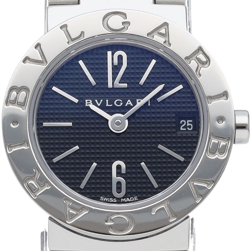 Bvlgari Watch 23 SS Black Polished