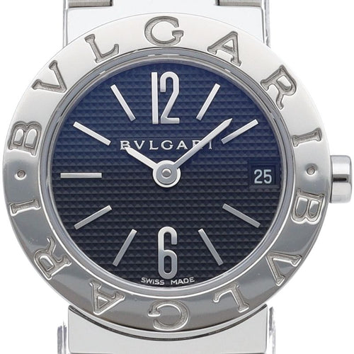 Bvlgari Watch 23 SS Black Polished