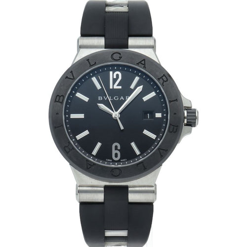 Bvlgari Bulgari Diagono Ceramic Auto 42 Box SS Rubber Watch — view 2