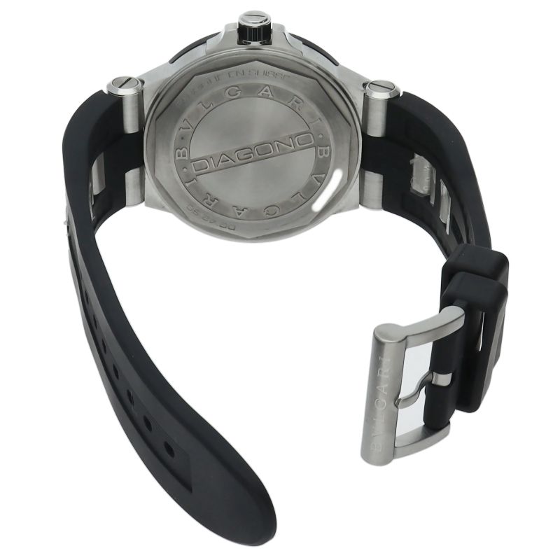 Bvlgari Bulgari Diagono Ceramic Auto 42 Box SS Rubber Watch — view 5