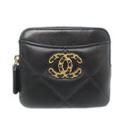 Chanel Coin Case Coin Purse Black