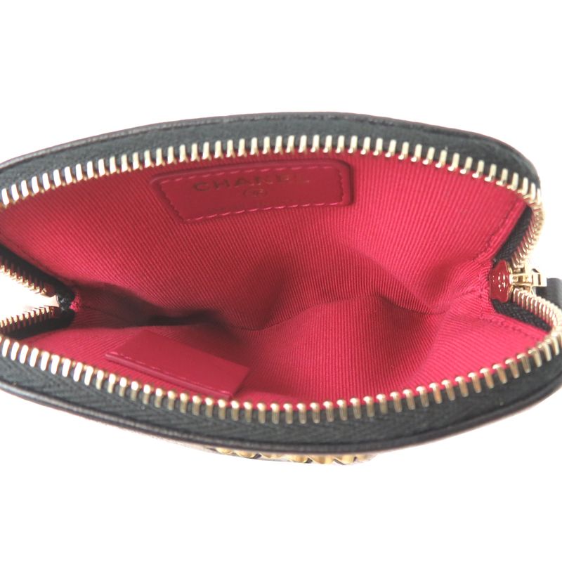 Chanel Coin Case Coin Purse Black — view 5