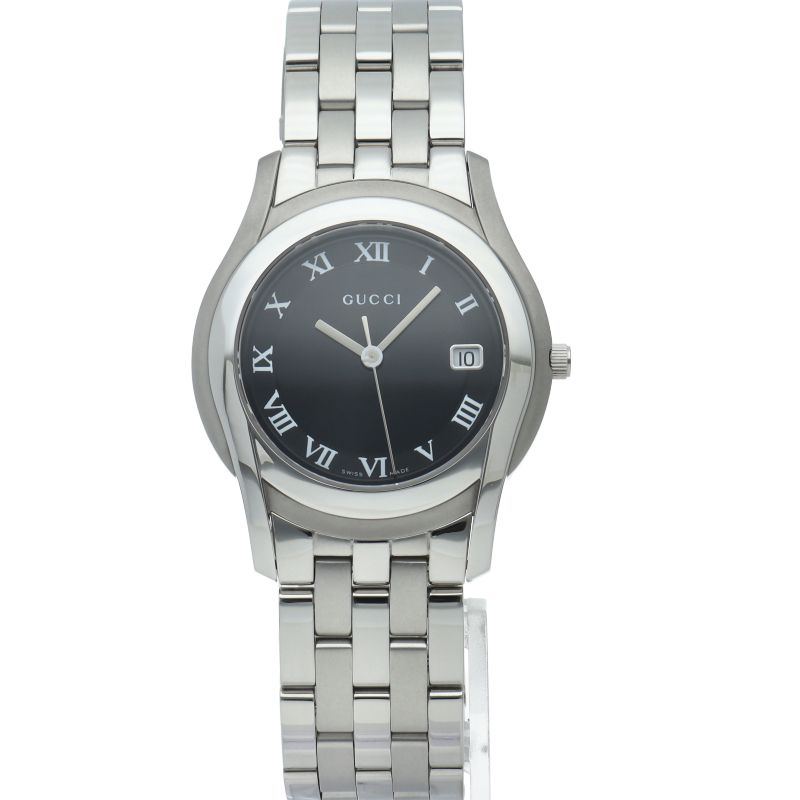 Gucci Class Watch Box SS Black Polished — view 2