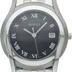Gucci Class Watch Box SS Black Polished