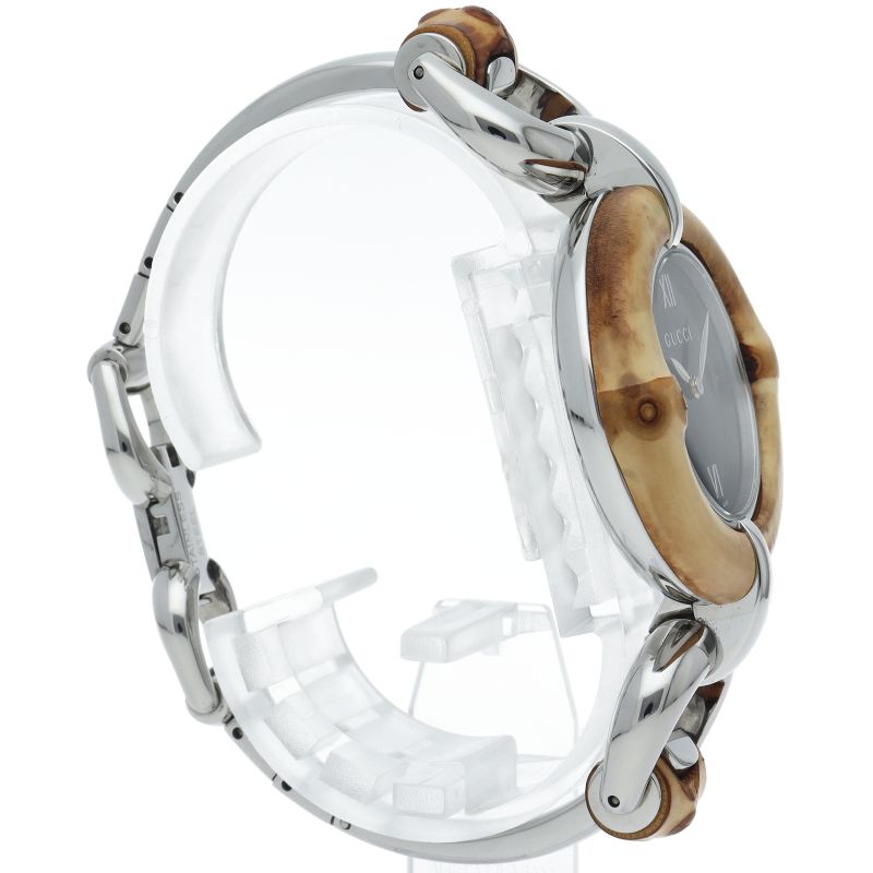Gucci Bamboo Watch 132.4 Box SS Black Polished — view 4